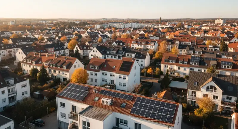 Photovoltaik in Celle: Stadtteile Aerial Celle
