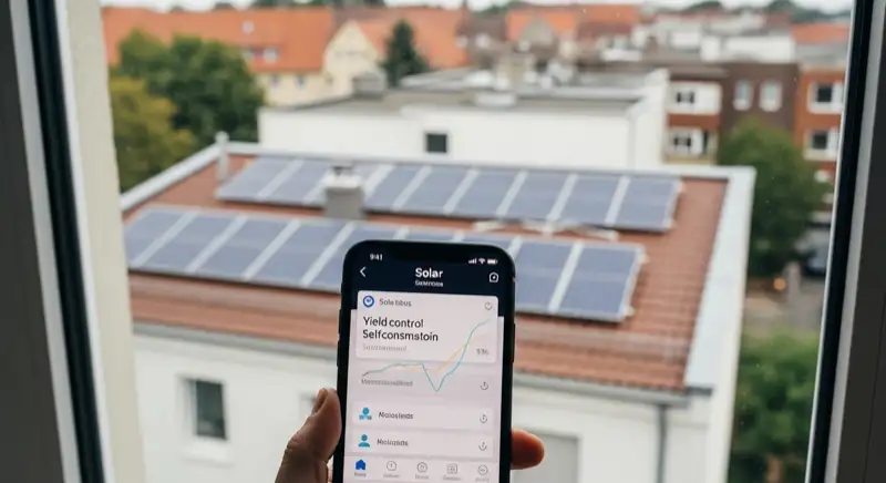 Eigenverbrauch und Monitoring einer Photovoltaikanlage in Cottbus