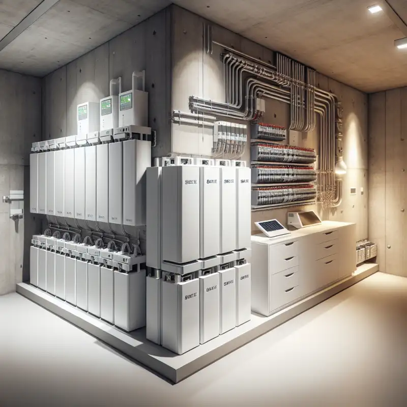 Installation eines Batteriespeichers im Keller eines Dortmunder Hauses