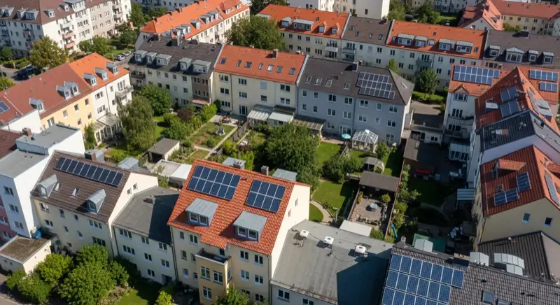 Photovoltaik in Dresden: Stadtteile Aerial Dresden 2