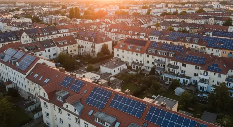 Photovoltaik in Dresden: Stadtteile Aerial Dresden