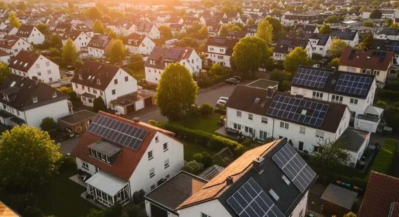 Photovoltaik in Gelsenkirchen: Stadtteile Aerial Gelsenkirchen