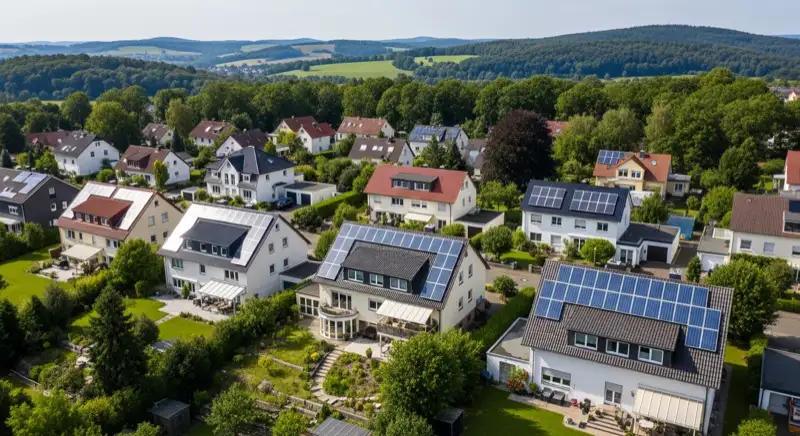 Solar auf unterschiedlichen Gebäuden in Hameln