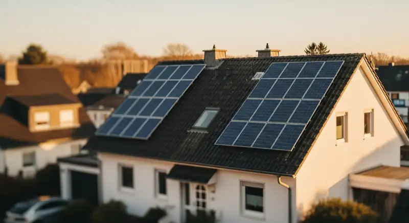 Einfamilienhaus in Hamm mit Solaranlage auf dem Dach
