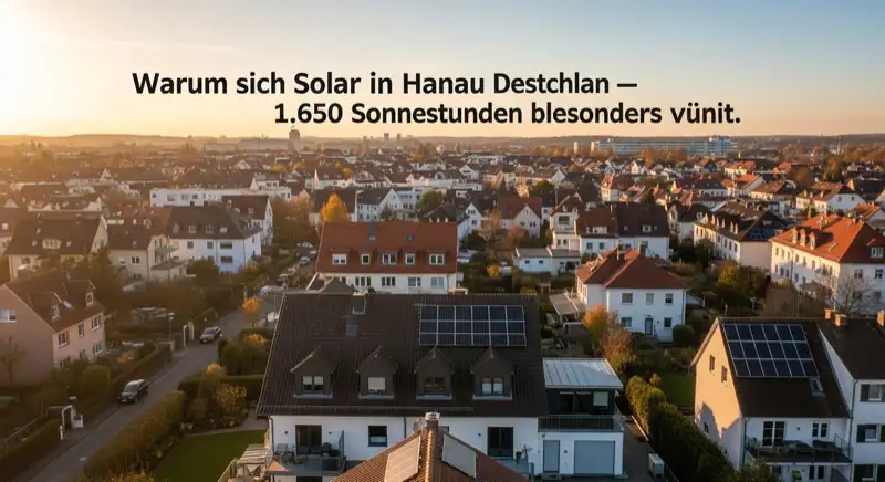 Photovoltaik in Hanau: Stadtteile Aerial Hanau