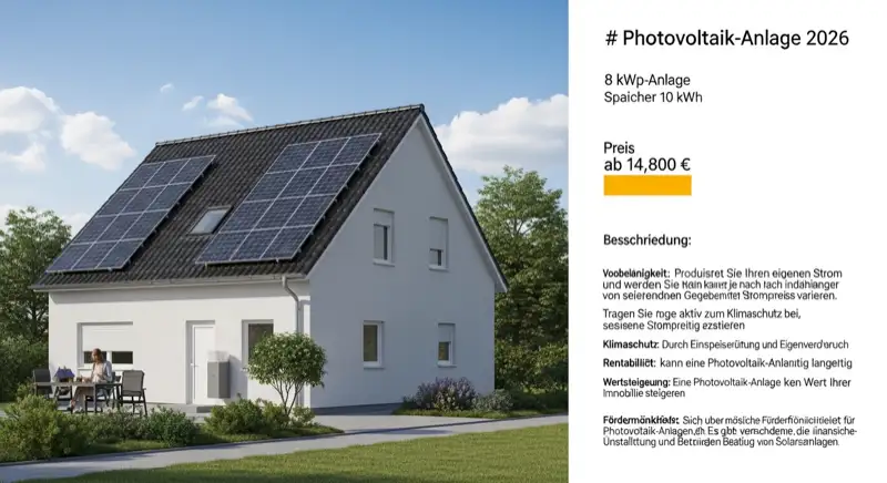 Aerial drone view of typical German residential neighborhood with mixed roof types, red and dark roof tiles, gardens visible, sunny day