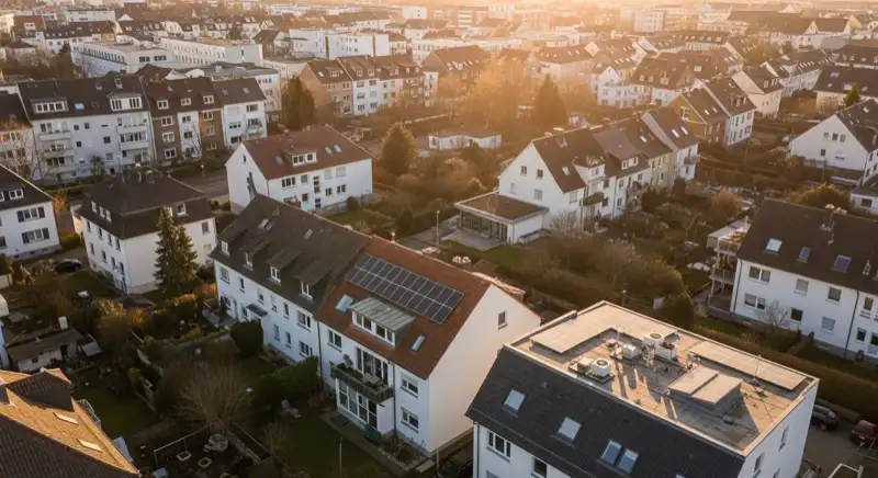 Photovoltaik in Koblenz: Stadtteile Aerial Koblenz