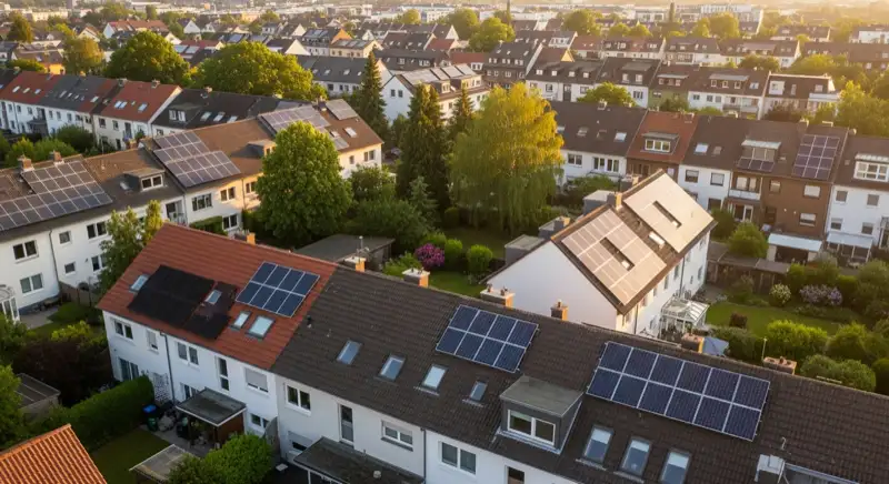 Photovoltaik in Koeln: Stadtteile Aerial Koeln