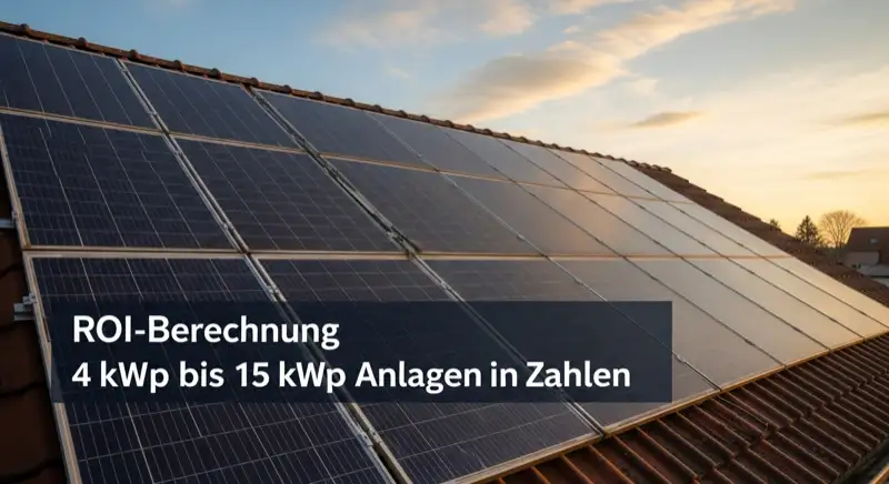 Close-up of photovoltaic solar panels installed on a traditional German Satteldach (gabled roof), blue sky with some clouds