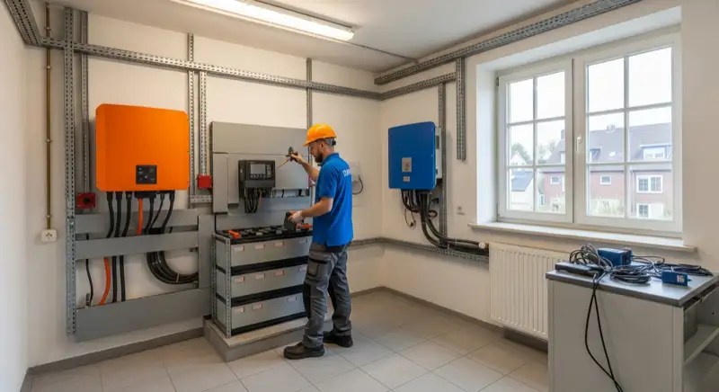 Speicher-Nachrüstung bei einer Photovoltaikanlage in Lübeck