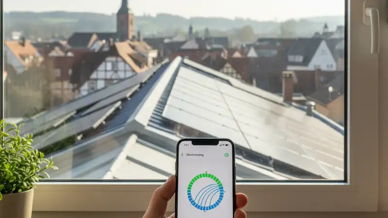 Eigenverbrauch und Monitoring einer Photovoltaikanlage in Marburg