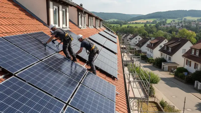 Photovoltaik in Marburg: Montage