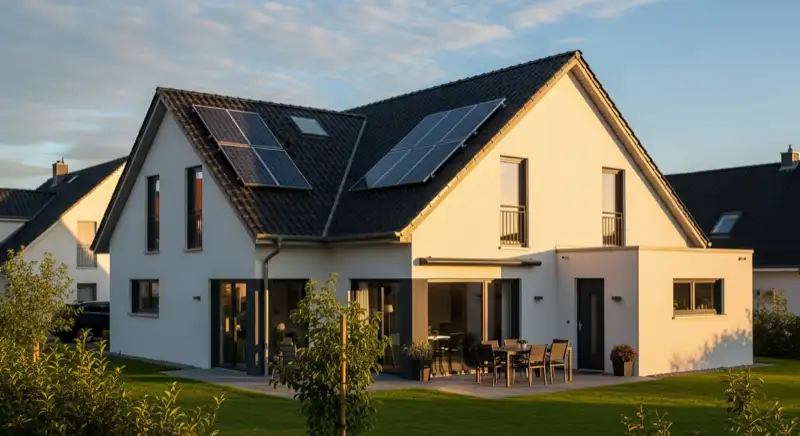 Modernes Einfamilienhaus in Melle mit Solaranlage und Smart-Home-System