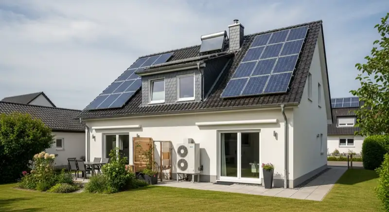 Installateur konfiguriert Smart Home System für PV-Anlage in Neuwied