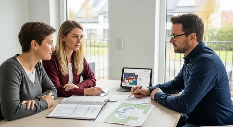 Nahaufnahme moderner Solarmodule auf einem Dach in Norderstedt mit Bäumen im Hintergrund