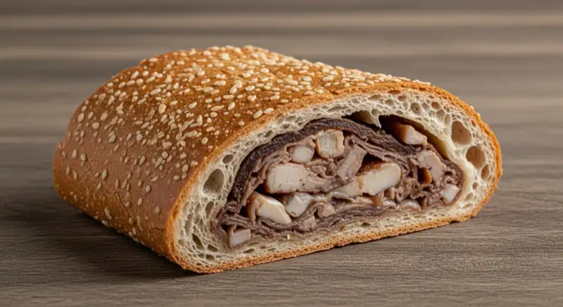 Modern German electrical meter cabinet (Zählerschrank) with smart meter and solar inverter connection, clean technical installation