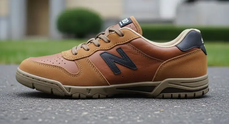 Aerial drone view of typical German residential neighborhood with mixed roof types, red and dark roof tiles, gardens visible, sunny day