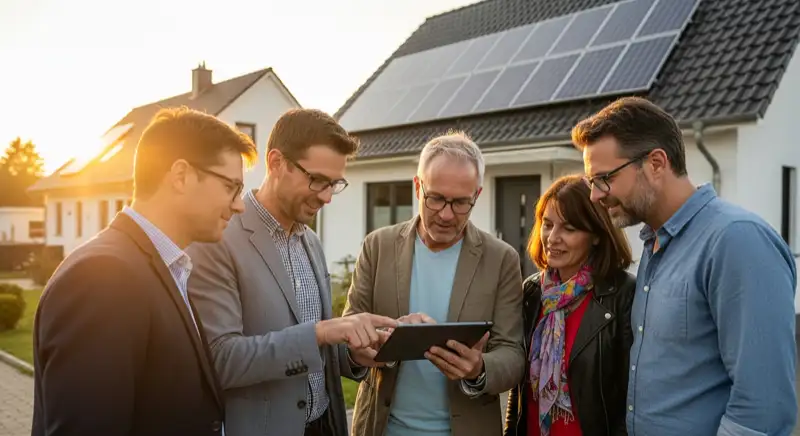 Energiemonitoring Dashboard einer Salzgitteraner PV Anlage auf dem Tablet