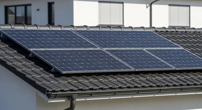 Modernes Einfamilienhaus in Sindelfingen mit bifazialen PV-Modulen auf Süddach