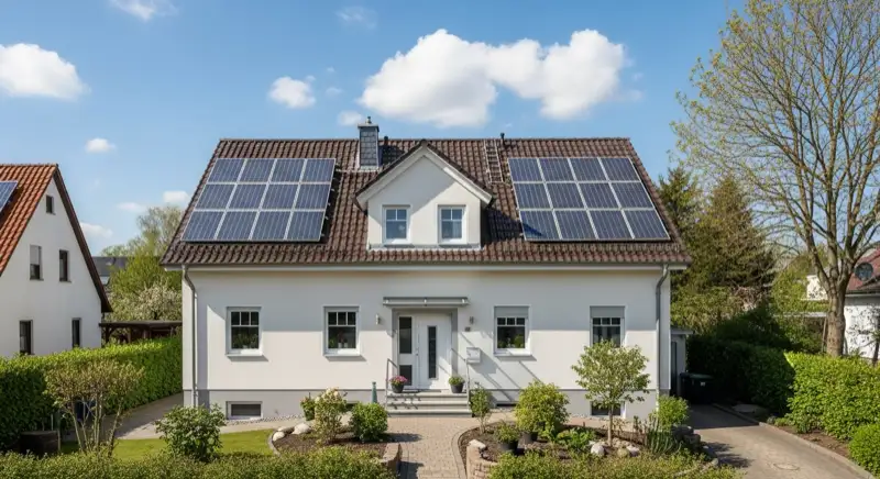Elektriker installiert Smart Meter für PV-Eigenverbrauchsoptimierung in Wunstorfer Einfamilienhaus