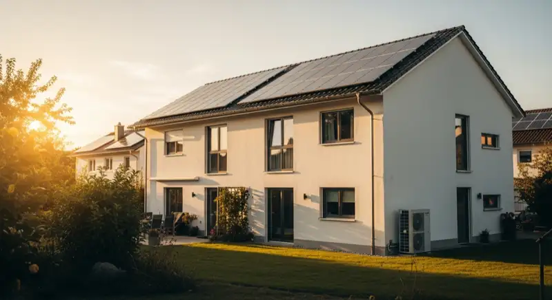 Modern ausgestattetes Einfamilienhaus in Wuppertal mit Photovoltaikanlage auf dem Dach und Smart Home Integration