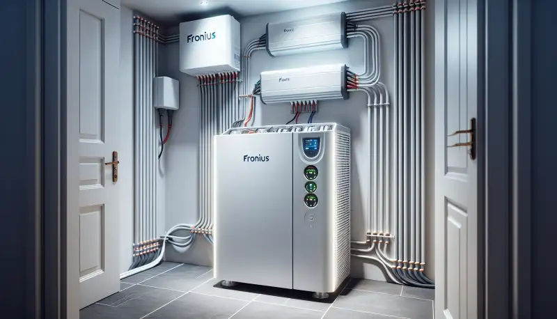 Batteriespeicher im Technikraum eines Aachener Hauses