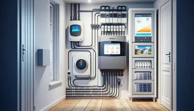 Wechselrichter und Zähleranlage in einem Aachener Haus