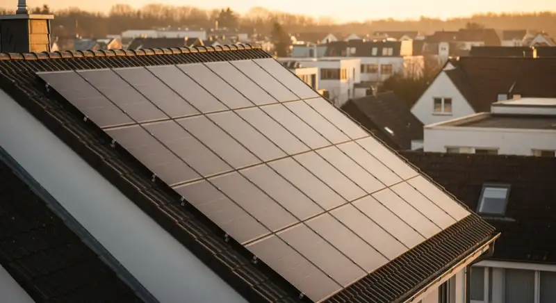 Steiles Einfamilienhausdach in Altena mit sauber geplanter PV-Belegung