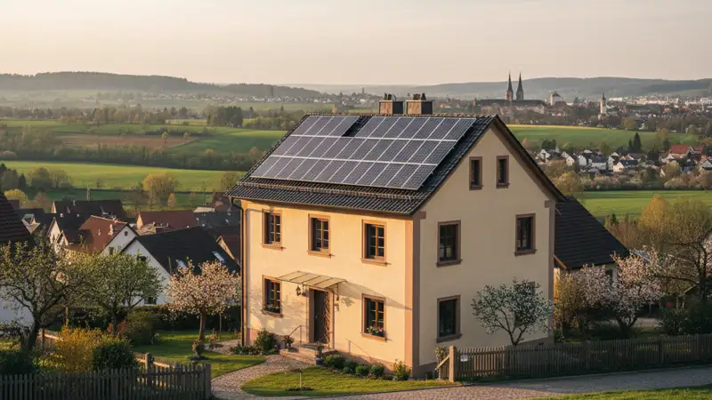 PV-Anlage Bamberg Technik und Dachlayout