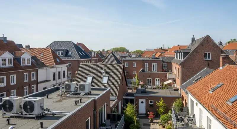 Historische Backsteingebäude in der Bocholter Altstadt mit charakteristischer münsterländischer Architektur