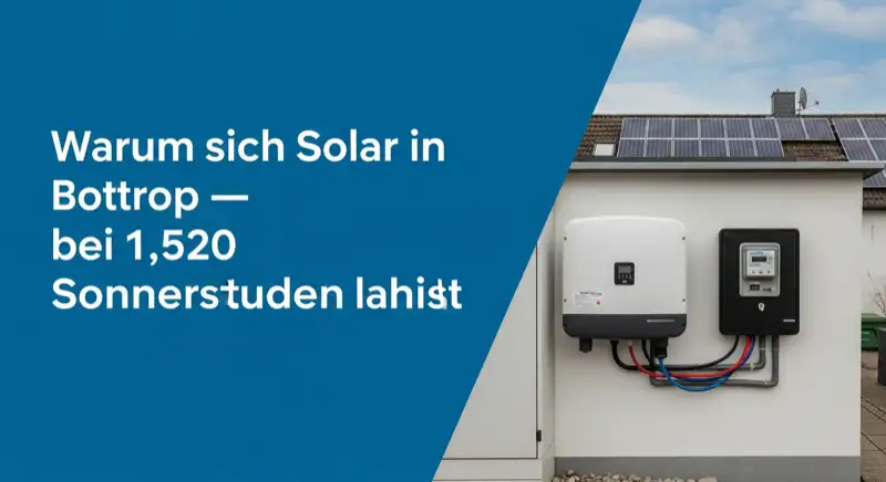 Modern German electrical meter cabinet (Zählerschrank) with smart meter and solar inverter connection, clean technical installation