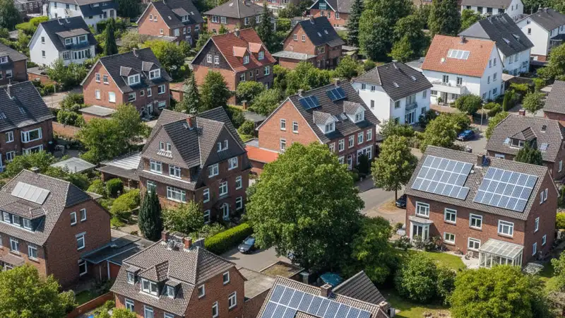 Verschattung bei einer PV-Anlage in Delmenhorst