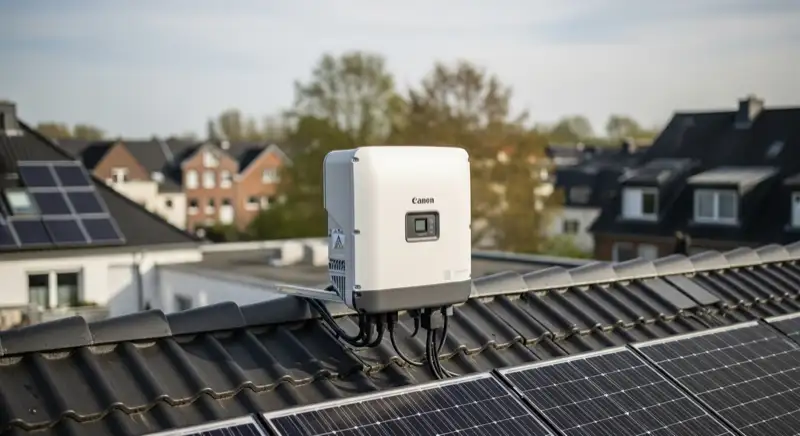 Wechselrichter-Installation auf Einfamilienhaus-Dach in Dortmund mit 85 m² Dachfläche