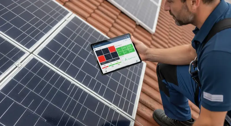 Dachlayout einer PV-Anlage in Erlangen