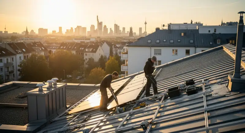 Technische Umsetzung einer PV-Anlage in Frankfurt am Main