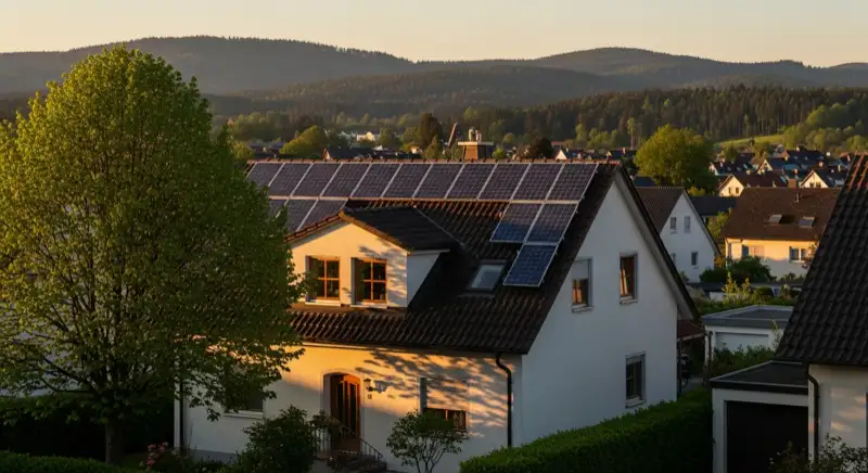 Verschattung bei einer PV-Anlage in Freiburg