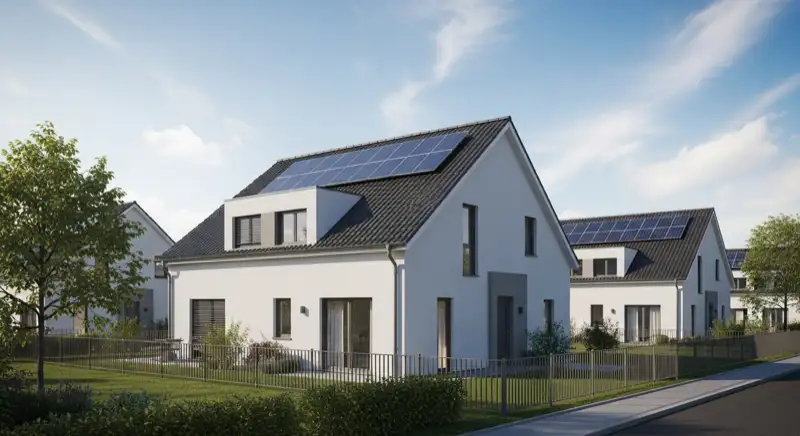 Installateur konfiguriert Smart Home Energy Management System in Garbsener Einfamilienhaus