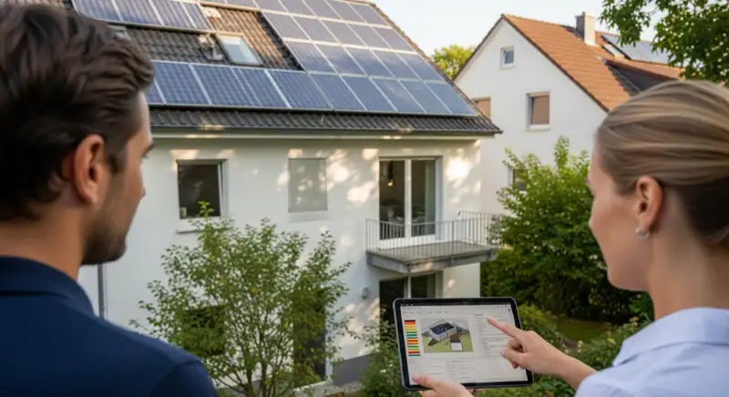 Verschattung bei einer PV-Anlage in Kassel