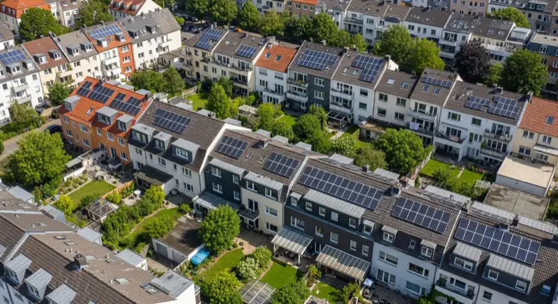 Photovoltaik in Koeln: Stadtteile Aerial Koeln 2