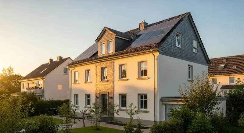 Saniertes Wohnhaus in Bad Honnef mit dezent integrierter Photovoltaik auf dem Dach