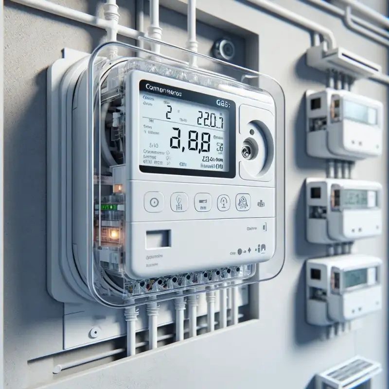 Moderner Smart Meter von DEW21 in einem Dortmunder Haushalt