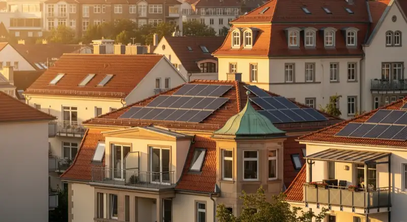 Einfamilienhaus in Dresden mit Photovoltaikanlage auf dem Dach