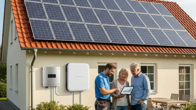 Haus mit PV-Anlage und Wallbox in Flensburg