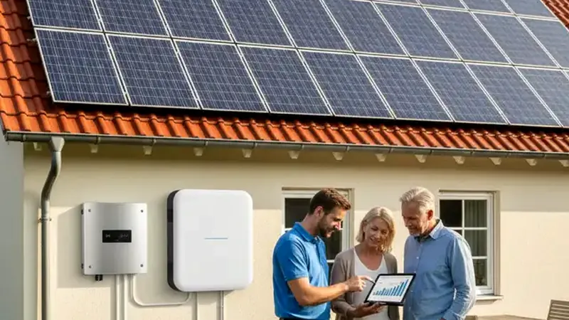 Speicher und Wechselrichter einer PV-Anlage in Flensburg