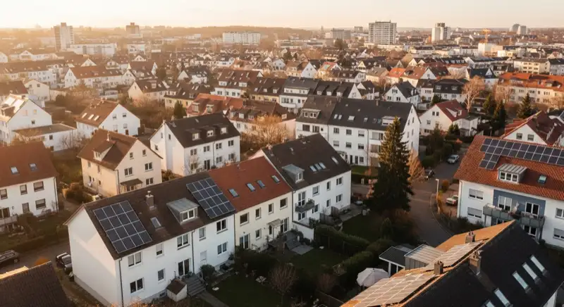 Photovoltaik in Frankfurt Oder: Stadtteile Aerial Oder 2