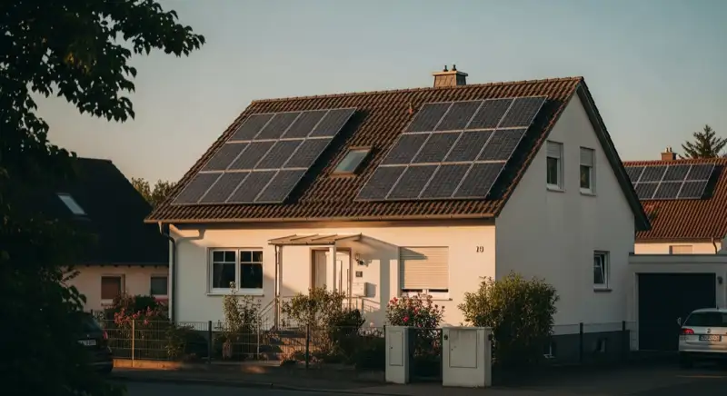 Einfamilienhaus mit Solaranlage in einem Gütersloher Stadtteil