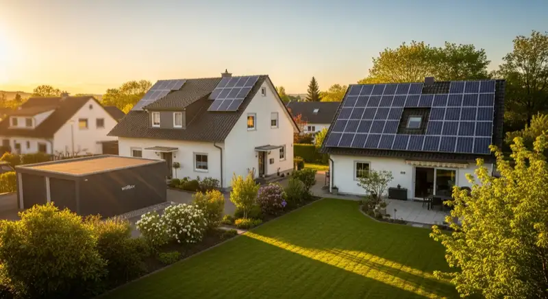 Einfamilienhaus in Hofheim am Taunus mit PV-Dach und Wallbox an der Garage
