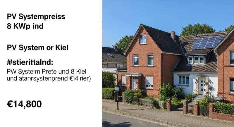 Aerial drone view of typical German residential neighborhood with mixed roof types, red and dark roof tiles, gardens visible, sunny day