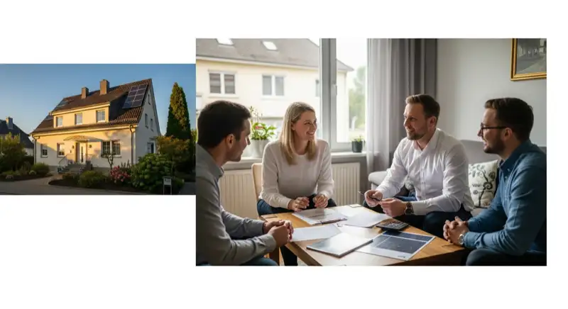 PV-Module auf einem Dach in Mainz