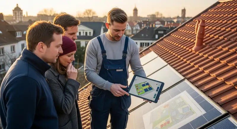 Montage einer PV-Anlage in Mainz